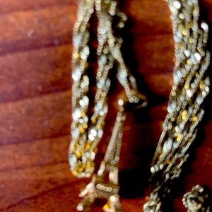 Gold, Eiffel Tower with chain
